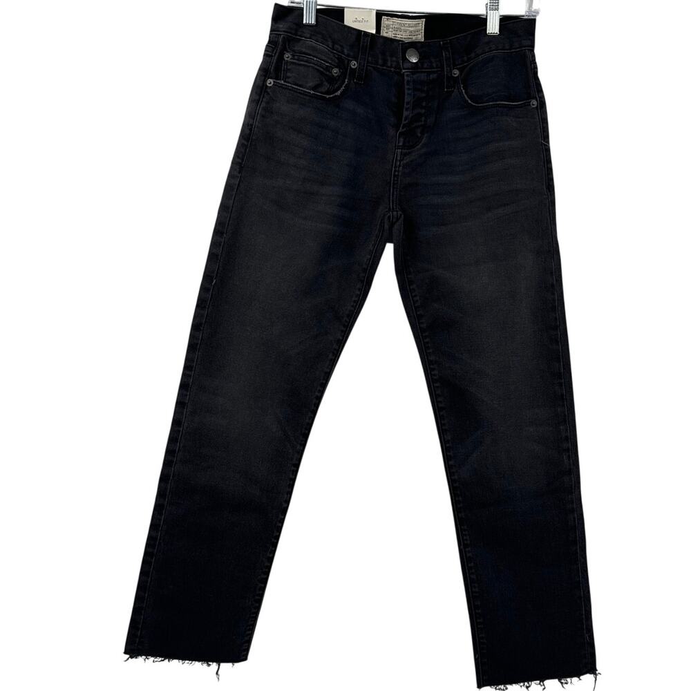 Current Elliot fit the crossover unisex black straight jeans sz women 25 men 28